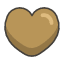 Brown Heart Emoji from Kawaii Emoji Set