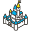 Castle C Emoji from Kawaii Emoji Set