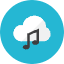 Cloud Music Icon from Kameleon Colors Set