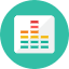 Music Equalizer Icon from Kameleon Colors Set