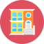 Apartment Icon from Kameleon Colors Set