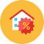 House Discount Icon from Kameleon Colors Set