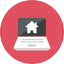 Laptop House Icon from Kameleon Colors Set