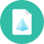 3d File Icon from Kameleon Colors Set