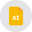 Ai File Icon from Kameleon Colors Set