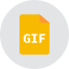 Gif File Icon from Kameleon Colors Set