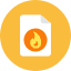 Hot File Icon from Kameleon Colors Set