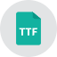 Ttf File Icon from Kameleon Colors Set