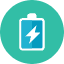 Battery Charging Icon from Kameleon Colors Set