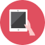 Ipad Hand Icon from Kameleon Colors Set