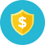 Money Shield Icon from Kameleon Colors Set