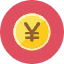 Yen Coin Icon from Kameleon Colors Set