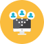 Computer Share Icon from Kameleon Colors Set