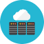 Database Cloud Icon from Kameleon Colors Set