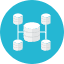 Databse Network Icon from Kameleon Colors Set