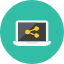 Share Laptop Icon from Kameleon Colors Set