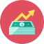 Money Increase Icon from Kameleon Colors Set