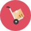 Box Trolley Icon from Kameleon Colors Set