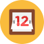 Calendar Icon from Kameleon Colors Set