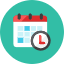 Calendar Time icon - Free transparent PNG, SVG. No sign up needed.