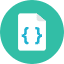 Coding File Icon from Kameleon Colors Set