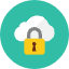Locked Cloud Icon from Kameleon Colors Set