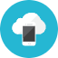 Phone Cloud Icon from Kameleon Colors Set