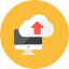 Upload Cloud Computer Icon from Kameleon Colors Set