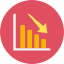 Graph Decrease Icon from Kameleon Colors Set