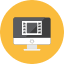 Movie Computer Icon from Kameleon Colors Set