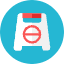 Block Sign Icon from Kameleon Colors Set