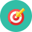 Target Arrow Icon from Kameleon Colors Set