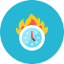 Time Burn Icon from Kameleon Colors Set