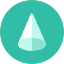 Cone Icon from Kameleon Colors Set