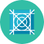 Icon Grid Icon from Kameleon Colors Set