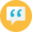 Chat Quote Icon from Kameleon Colors Set