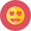 Love Smiley Icon from Kameleon Colors Set