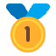 1st Place Medal Flat Emoji from Fluent Emoji Flat Set