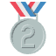 2nd Place Medal Emoji from EmojiTwo Colors Set