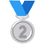 2nd Place Medal Emoji from Noto Emoji Set