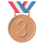 3rd Place Medal Emoji from EmojiTwo Colors Set