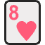 8 Of Hearts Emoji from EmojiTwo Colors Set