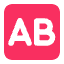 Ab Button Blood Type Flat Emoji from Fluent Emoji Flat Set