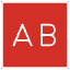 Ab Button Blood Type Emoji from OpenMoji Set