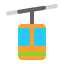 Aerial Tramway Flat Emoji from Fluent Emoji Flat Set