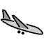 Airplane Arrival Emoji from OpenMoji Set