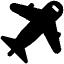 Airplane High Contrast Emoji from Fluent Emoji High Contrast Set