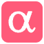 Alpha Icon Emoji from EmojiTwo Colors Set