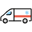 Ambulance Emoji from OpenMoji Set
