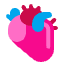 Anatomical Heart Flat Emoji from Fluent Emoji Flat Set